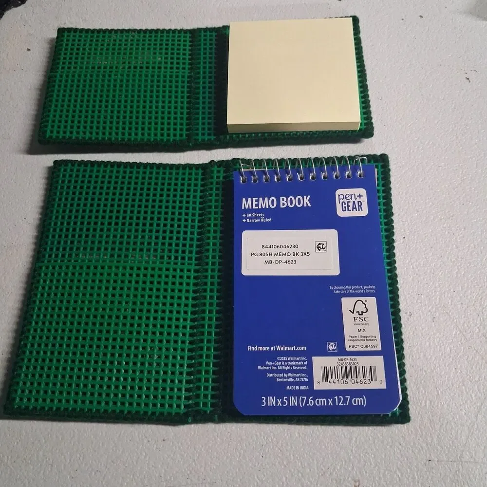 Handmade Sloth Memo And Post It Note Holders Green Plus Refillable